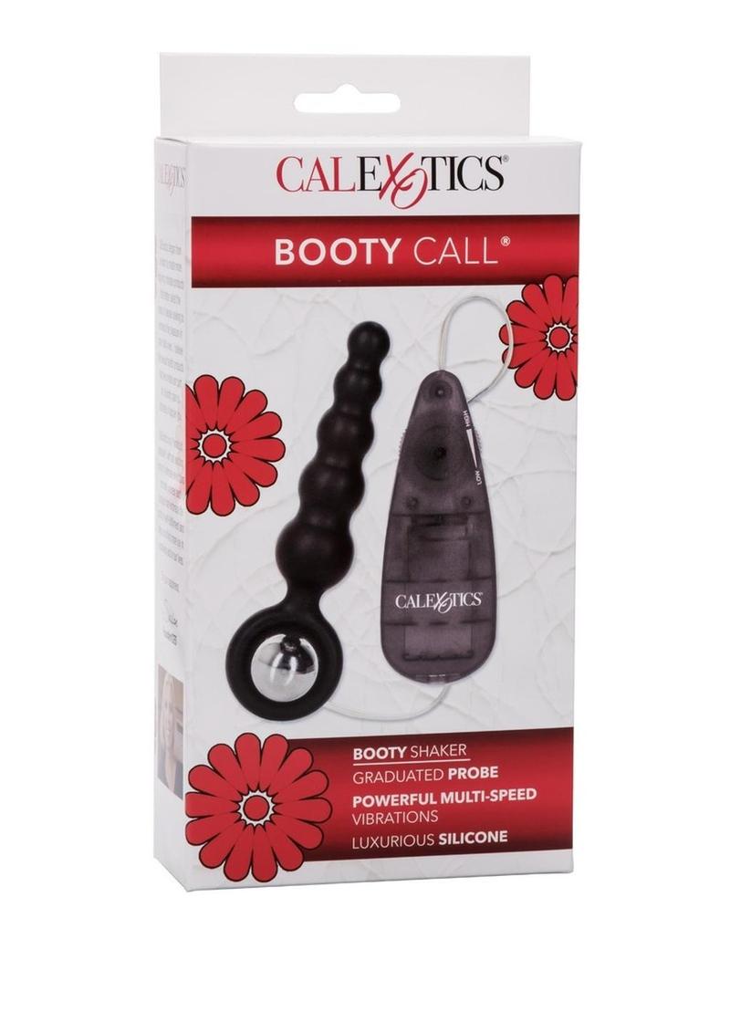 Load image into Gallery viewer, Booty Call Booty Shaker Silicone Vibrating Butt Plug with Remote Control - Black

