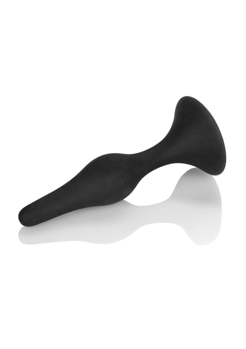 Load image into Gallery viewer, Booty Call Booty Starter Silicone Butt Plug - Black
