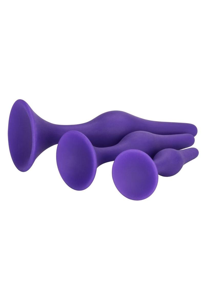 Load image into Gallery viewer, Booty Call Booty Trainer Starter Kit Silicone Anal Plugs 3 Assorted Sizes
