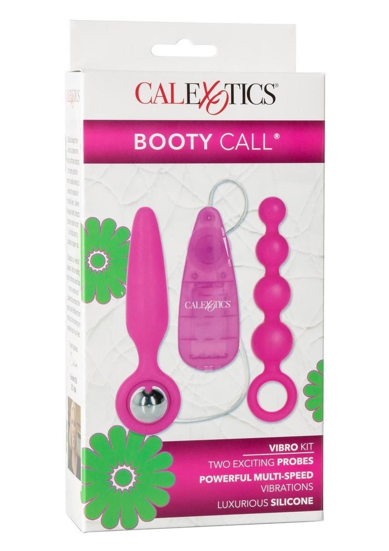 Load image into Gallery viewer, Booty Call Booty Vibro Kit Silicone Vibrating Butt Plug and Anal Beads - Pink
