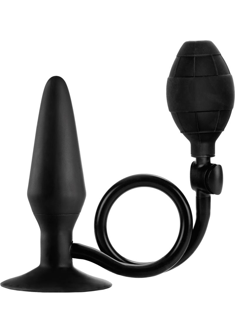 Load image into Gallery viewer, Booty Call Silicone Booty Pumper Butt Plug - Black - Medium

