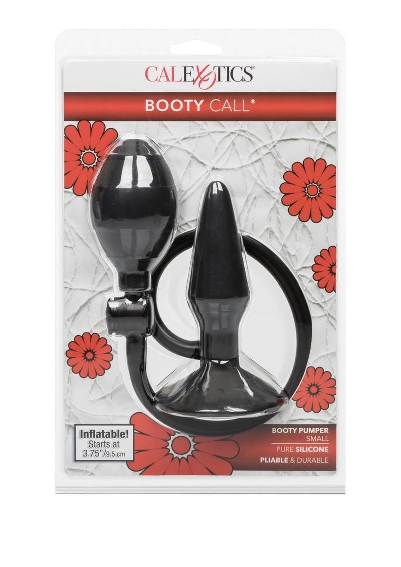Load image into Gallery viewer, Booty Call Silicone Booty Pumper Butt Plug - Black - Small
