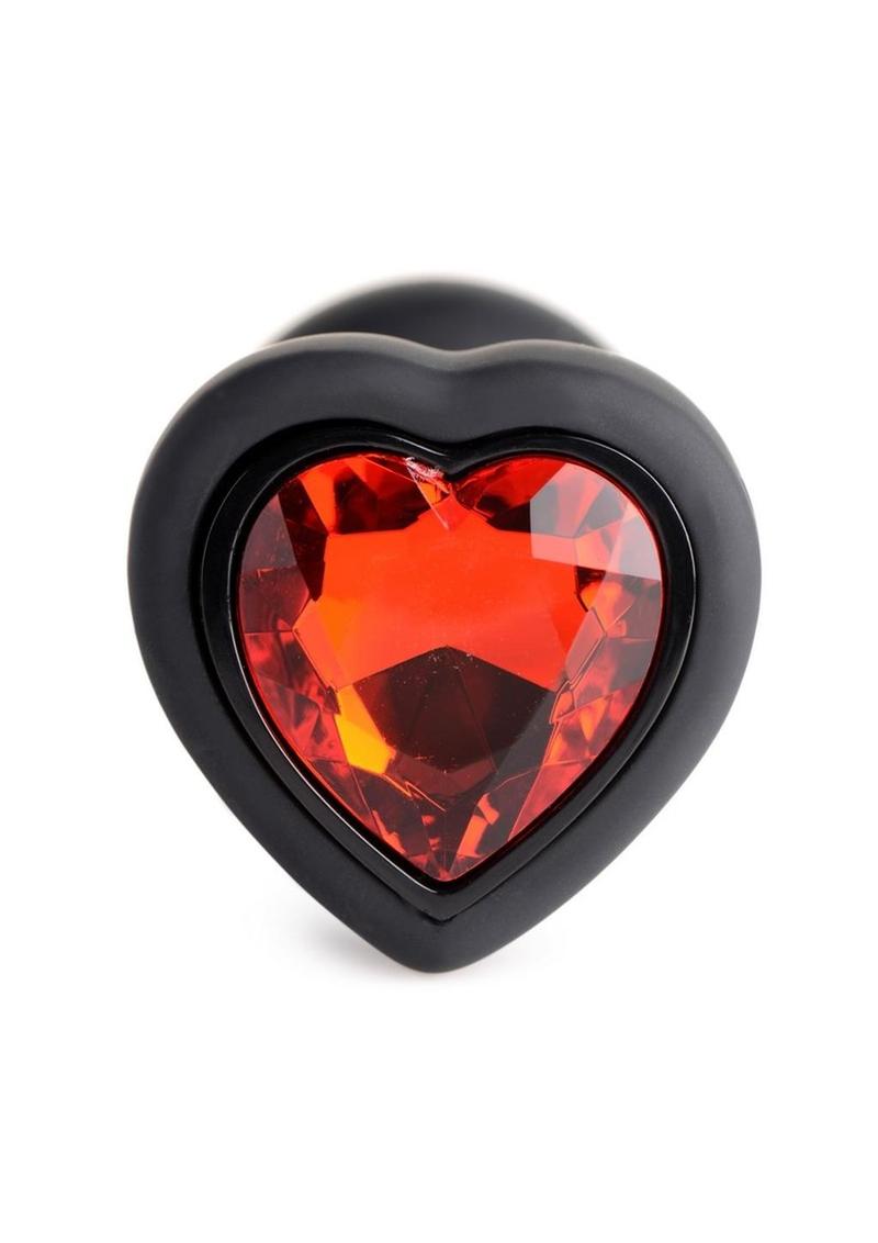 Load image into Gallery viewer, Booty Sparks 28x Rechargeable Silicone Vibrating Heart Anal Plug with Remote Control
