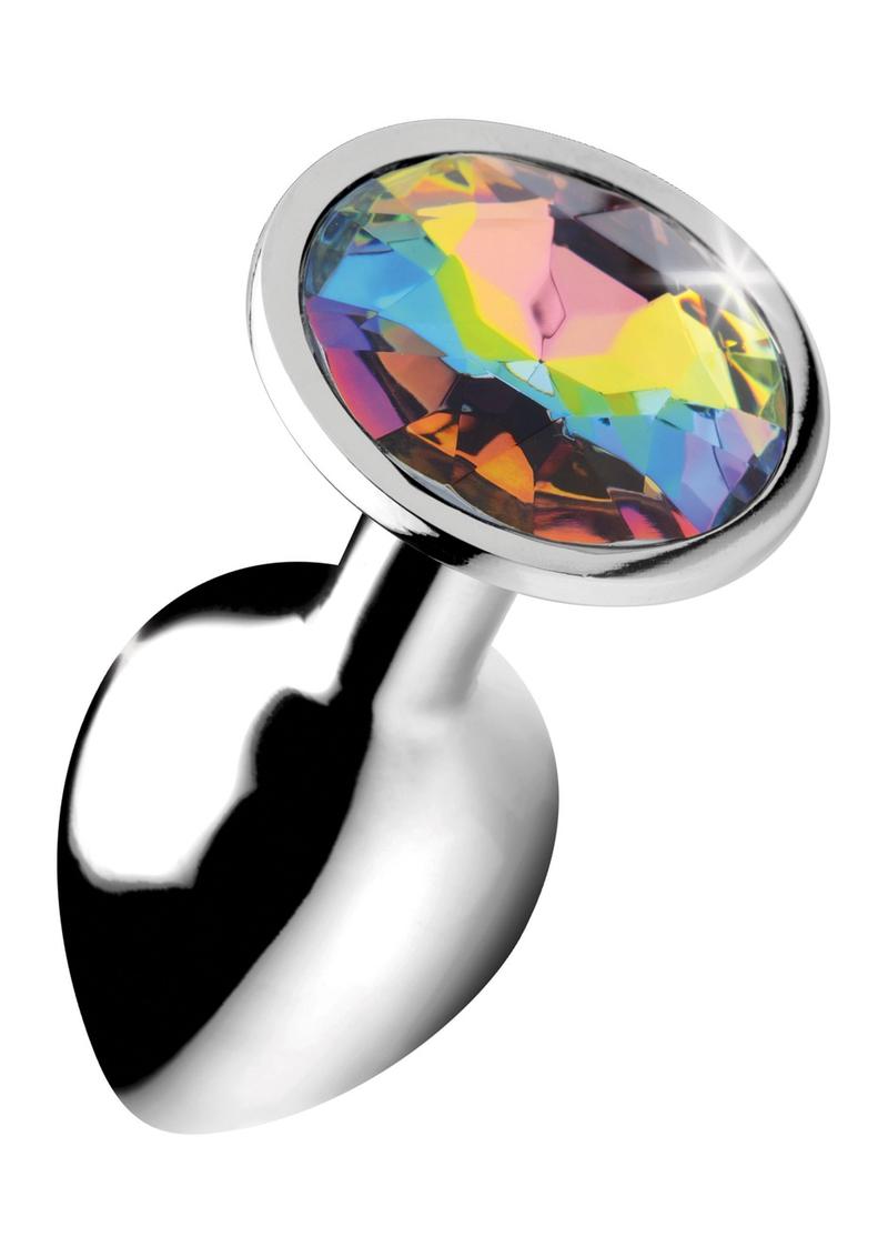 Load image into Gallery viewer, Booty Sparks Rainbow Prism Gem Anal Plug - Multicolor - Small
