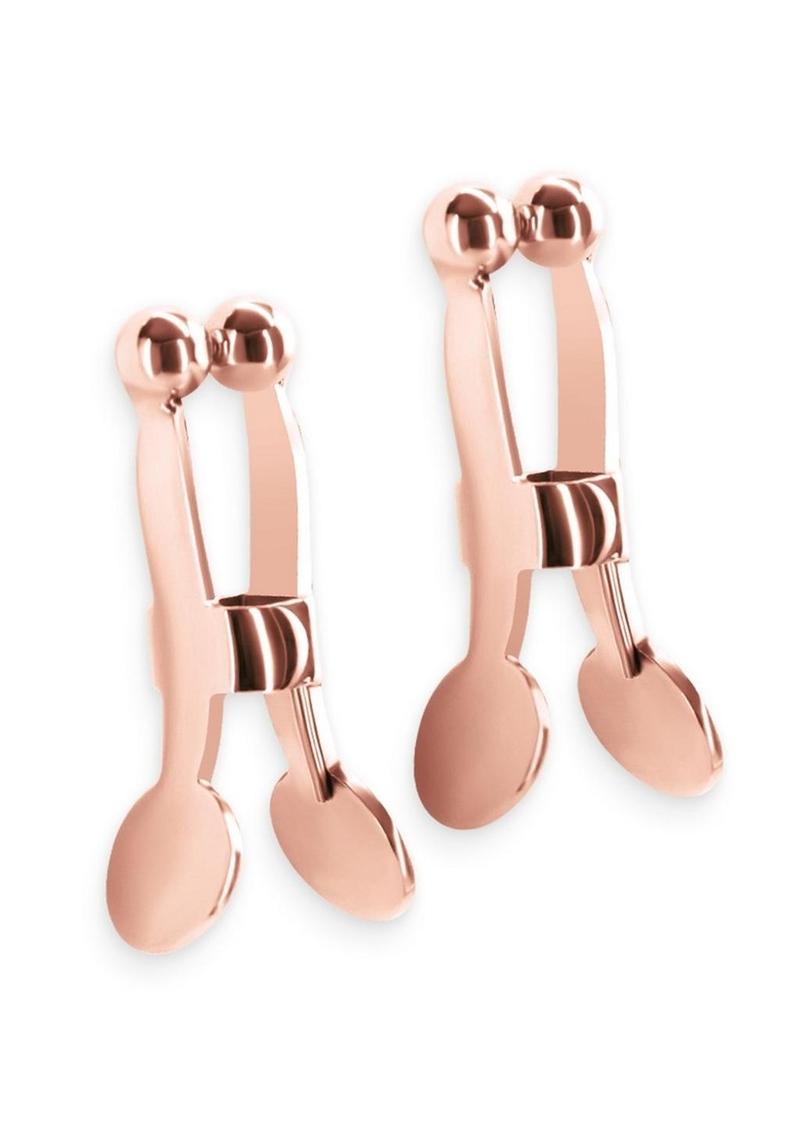 Load image into Gallery viewer, Bound Nipple Clamps C1 - Metal/Rose Gold
