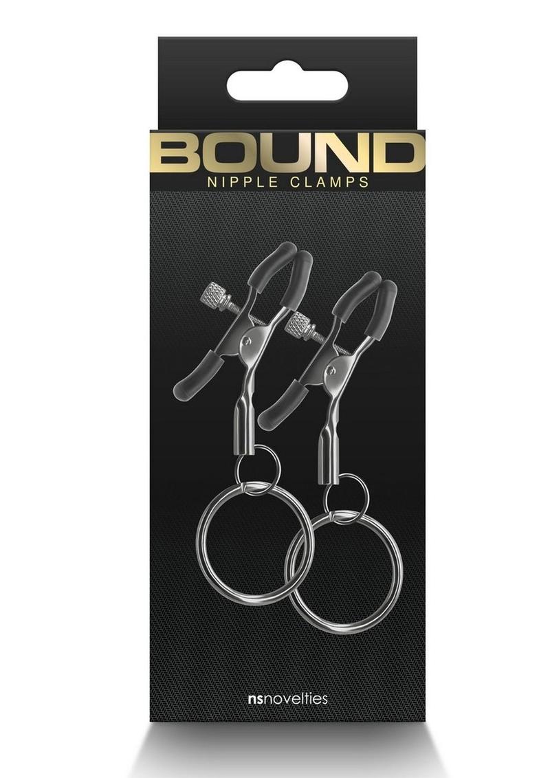 Load image into Gallery viewer, Bound Nipple Clamps C2 - Gray/Grey/Gun Metal/Metal
