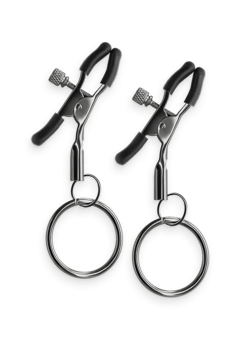 Load image into Gallery viewer, Bound Nipple Clamps C2 - Gray/Grey/Gun Metal/Metal
