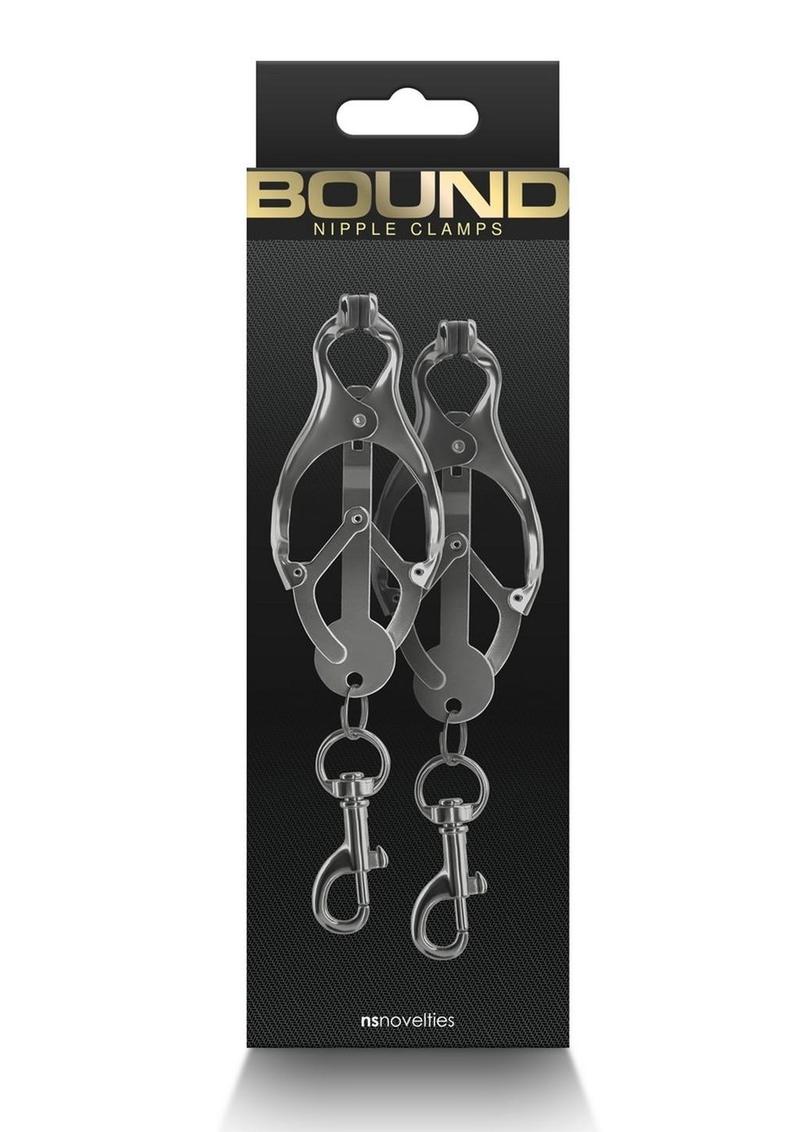 Load image into Gallery viewer, Bound Nipple Clamps C3 - Gray/Grey/Gun Metal/Metal
