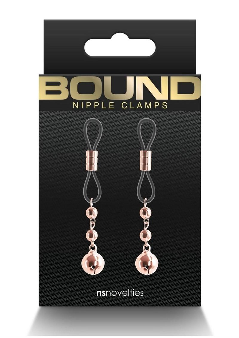 Load image into Gallery viewer, Bound Nipple Clamps D1 - Metal/Rose Gold
