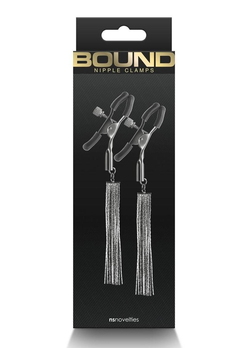 Load image into Gallery viewer, Bound Nipple Clamps D2 - Gray/Grey/Gun Metal/Metal
