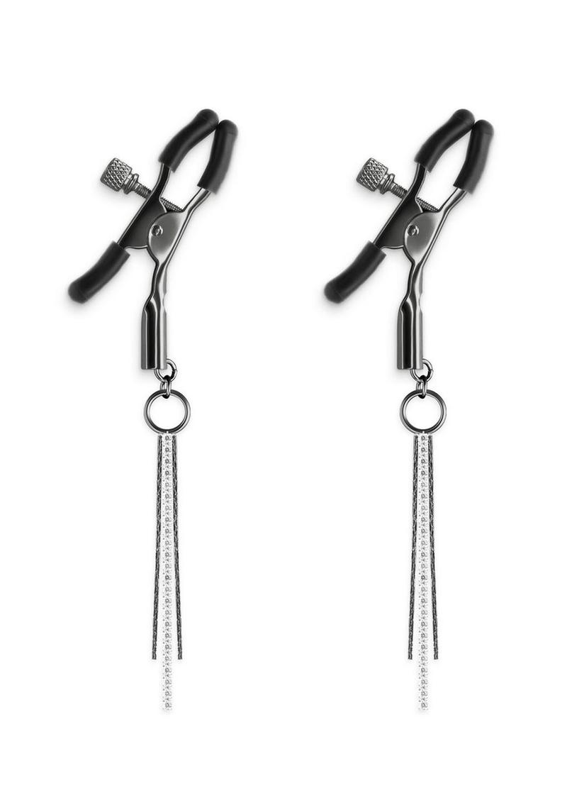 Load image into Gallery viewer, Bound Nipple Clamps D3 - Gray/Grey/Gun Metal/Metal
