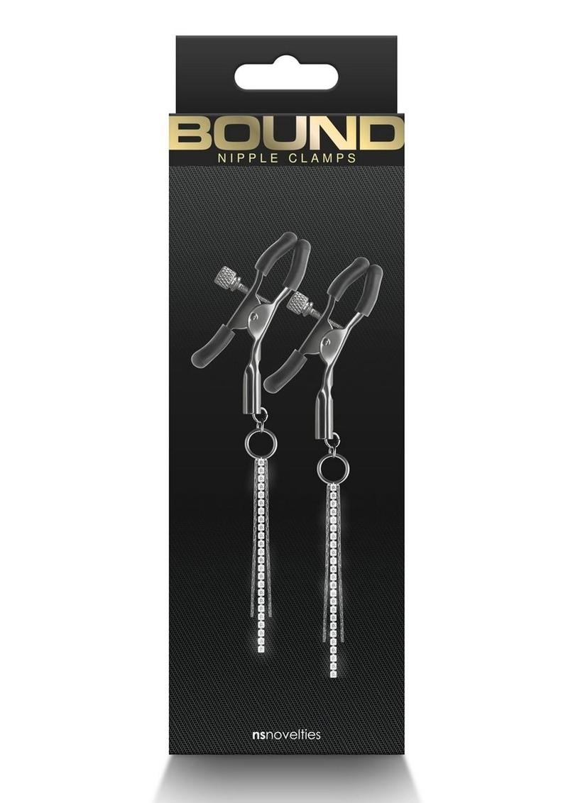 Load image into Gallery viewer, Bound Nipple Clamps D3 - Gray/Grey/Gun Metal/Metal
