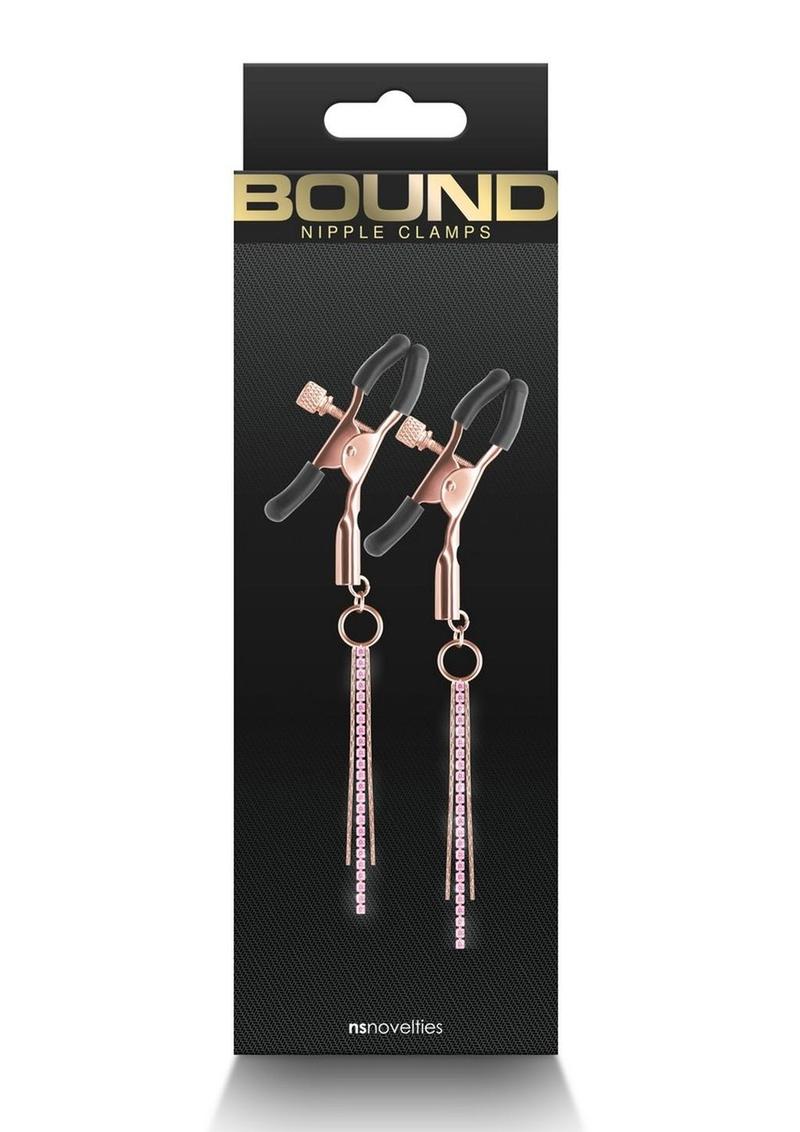 Load image into Gallery viewer, Bound Nipple Clamps D3 - Metal/Rose Gold
