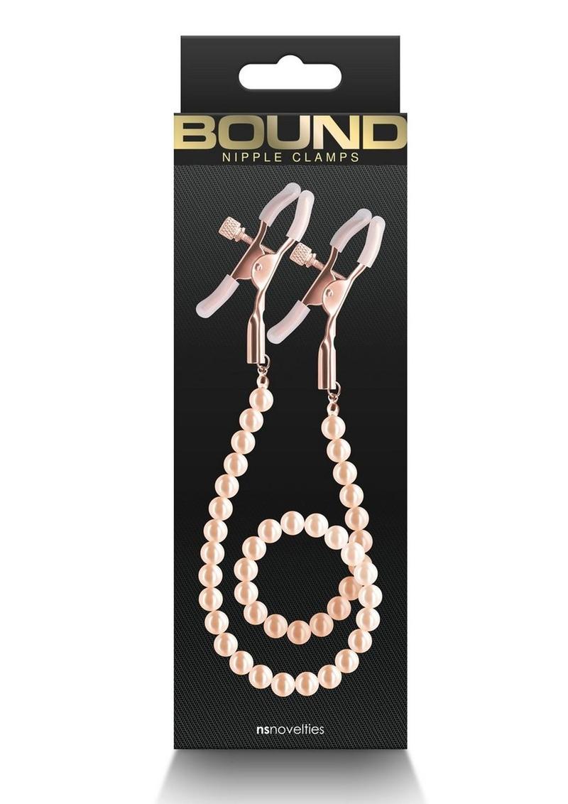 Load image into Gallery viewer, Bound Nipple Clamps Dc1 - Metal/Rose Gold
