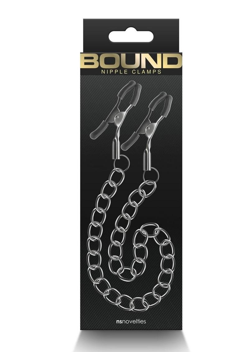 Load image into Gallery viewer, Bound Nipple Clamps Dc2 - Gray/Grey/Gun Metal/Metal
