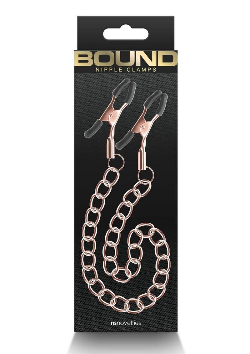 Load image into Gallery viewer, Bound Nipple Clamps Dc2 - Metal/Rose Gold
