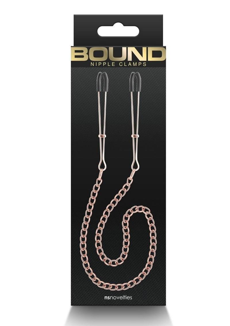 Load image into Gallery viewer, Bound Nipple Clamps Dc3 - Metal/Rose Gold
