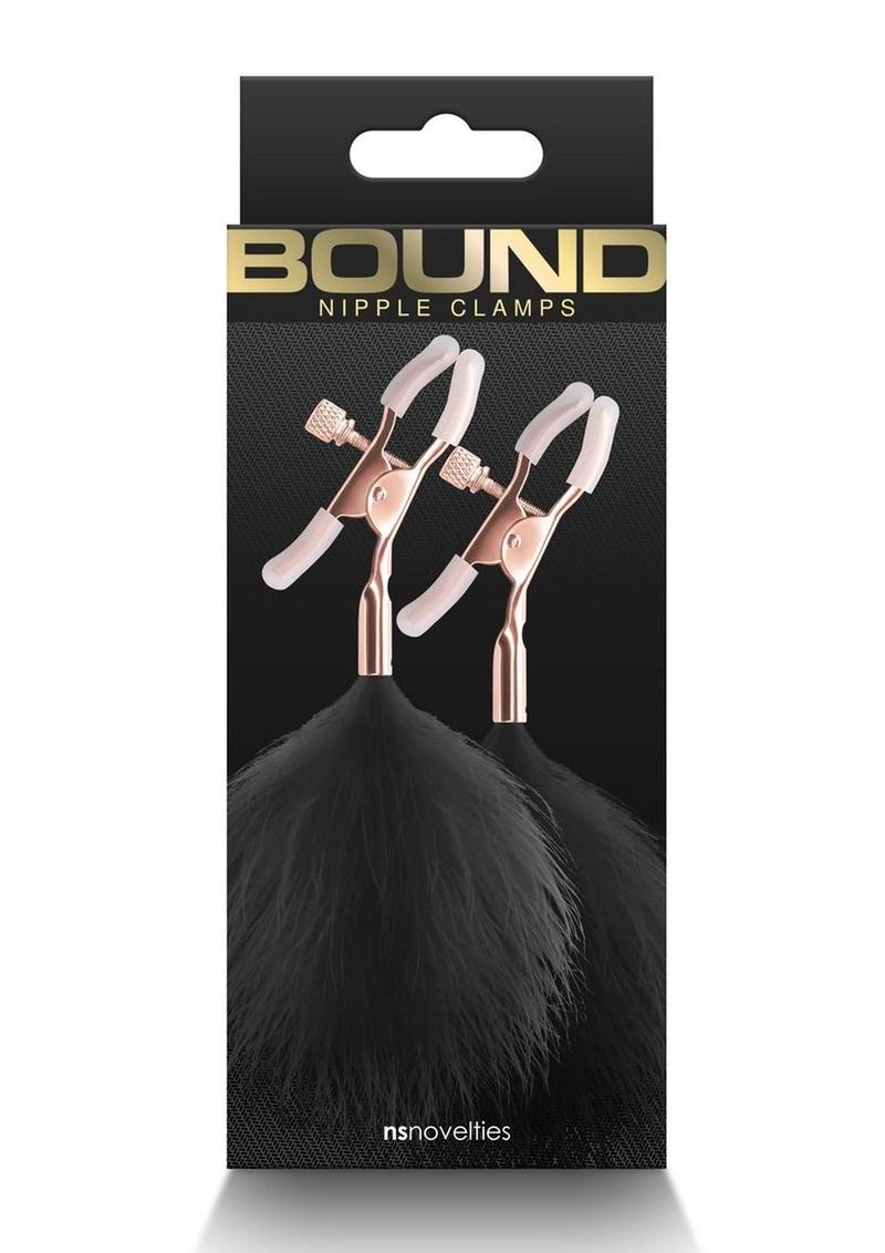 Load image into Gallery viewer, Bound Nipple Clamps F1 - Black/Metal/Rose Gold
