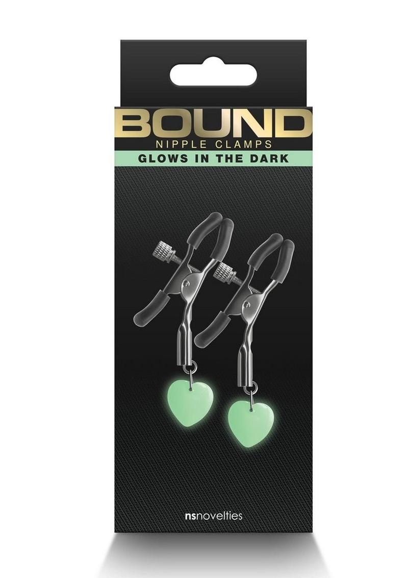 Load image into Gallery viewer, Bound Nipple Clamps G3 Iron - Glow In The Dark/Gray/Grey/Metal
