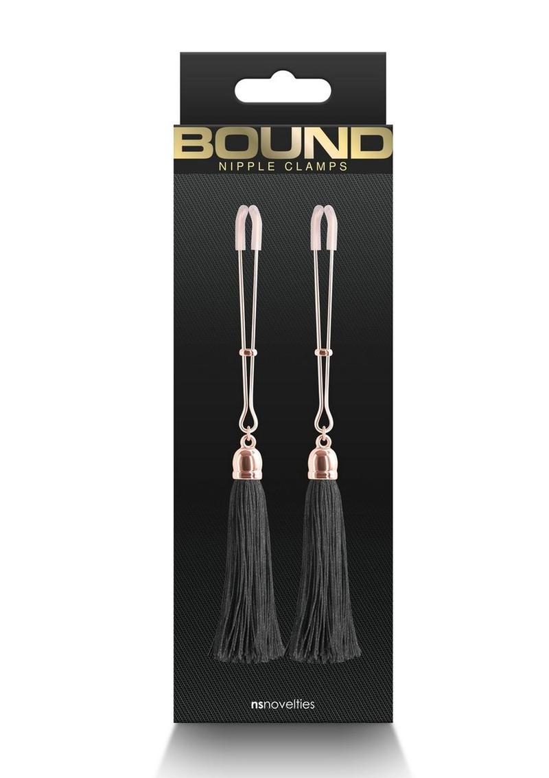 Load image into Gallery viewer, Bound Nipple Clamps T1 - Black/Metal/Rose Gold
