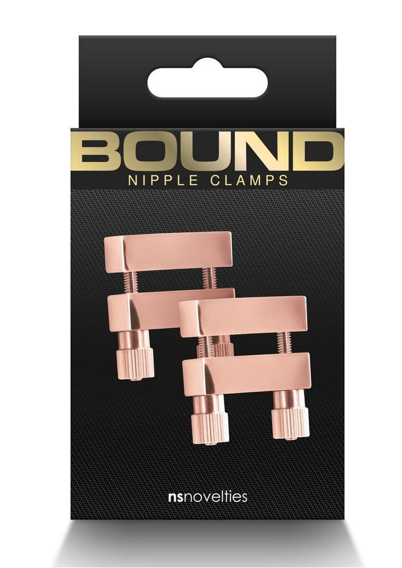 Load image into Gallery viewer, Bound Nipple Clamps V1 - Metal/Rose Gold
