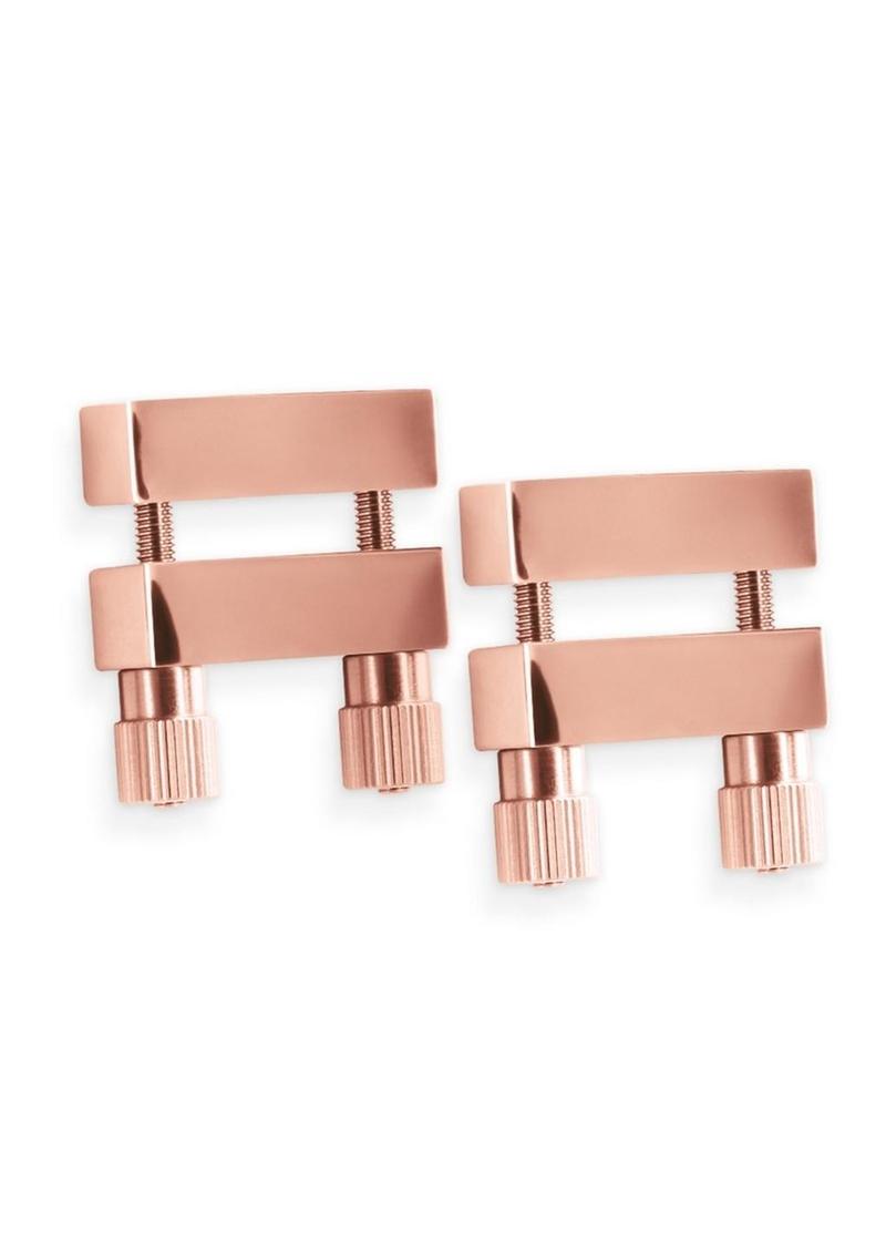 Load image into Gallery viewer, Bound Nipple Clamps V1 - Metal/Rose Gold
