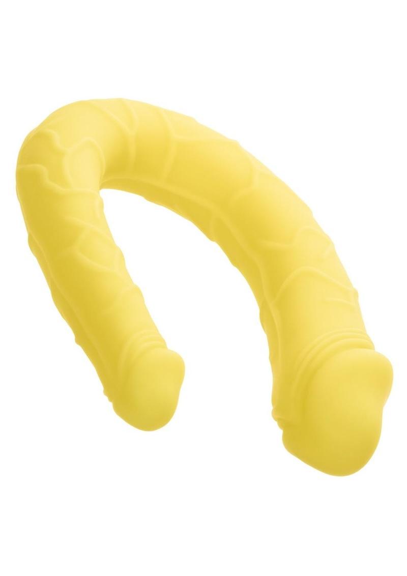 Load image into Gallery viewer, Boundless AC/DC Silicone Bendable Double Dong - Yellow
