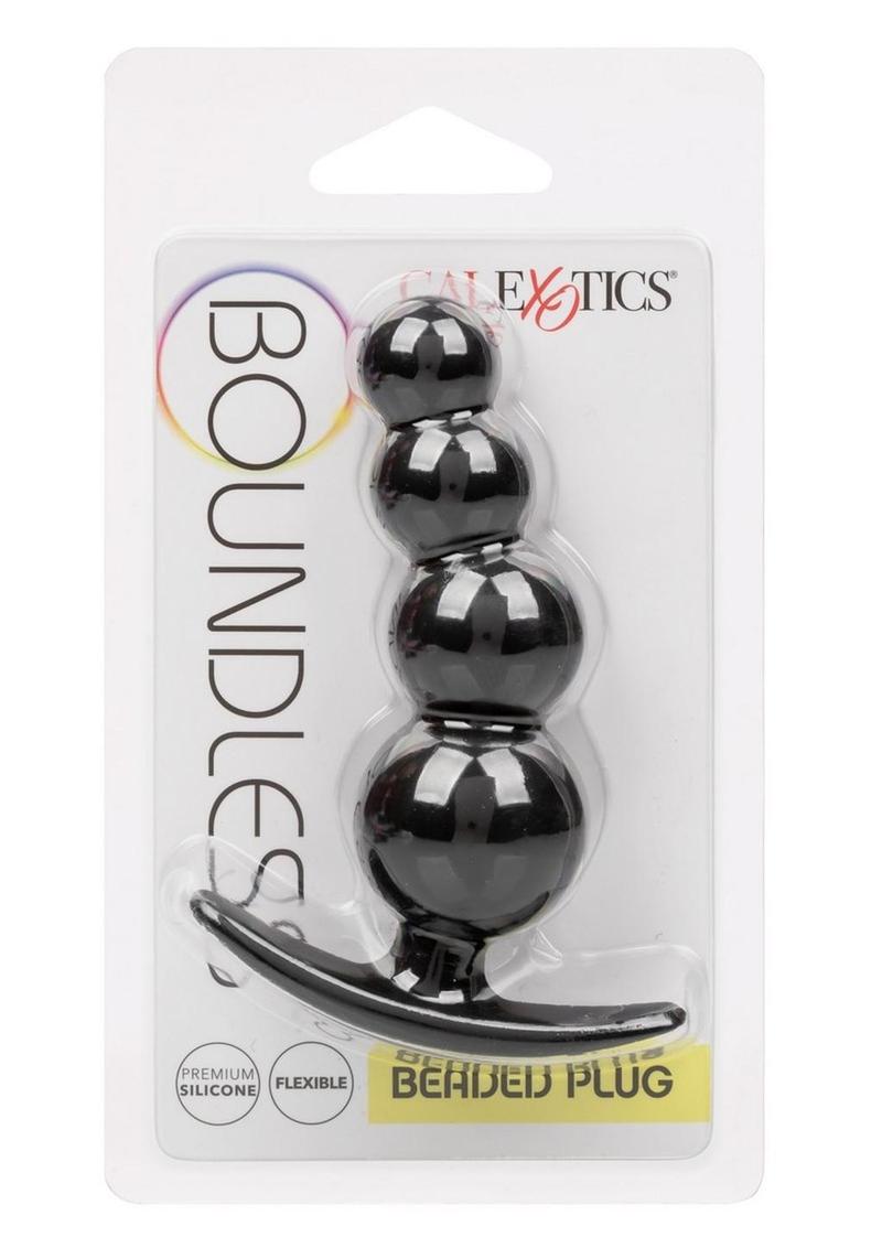 Load image into Gallery viewer, Boundless Beaded Silicone Anal Plug - Black
