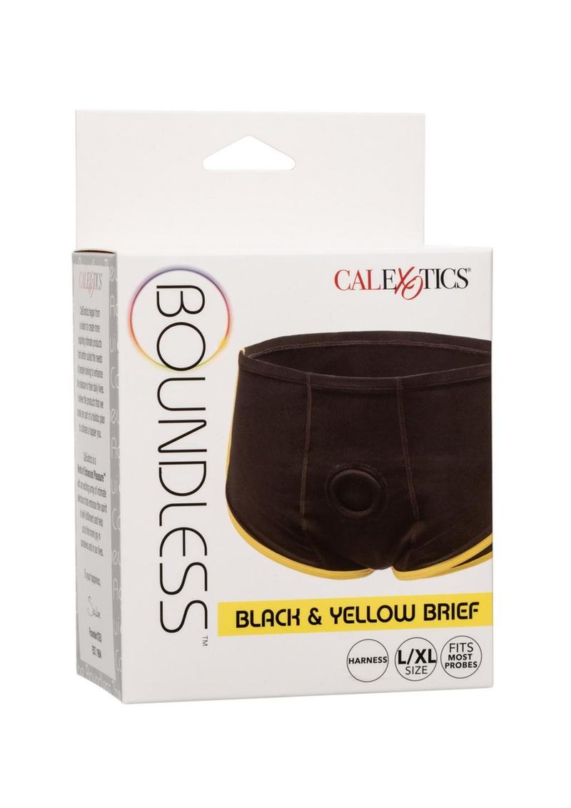 Load image into Gallery viewer, Boundless Black and Yellow Brief - Black/Yellow - Large/XLarge
