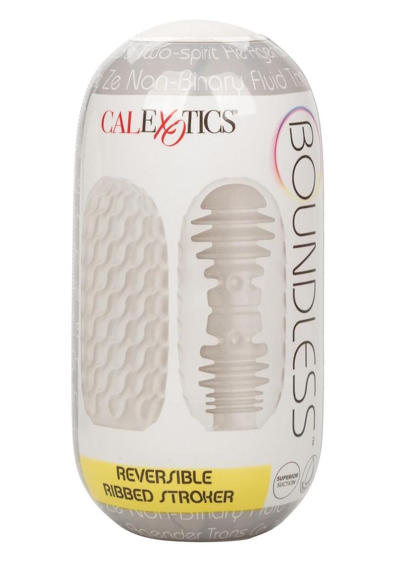 Load image into Gallery viewer, Boundless Reversible Ribbed Stroker - White
