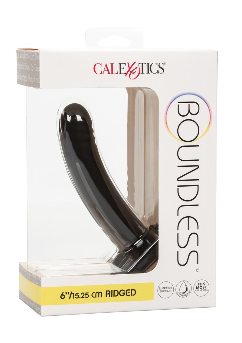 Load image into Gallery viewer, Boundless Silicone Ridged Probe - Black - 6in
