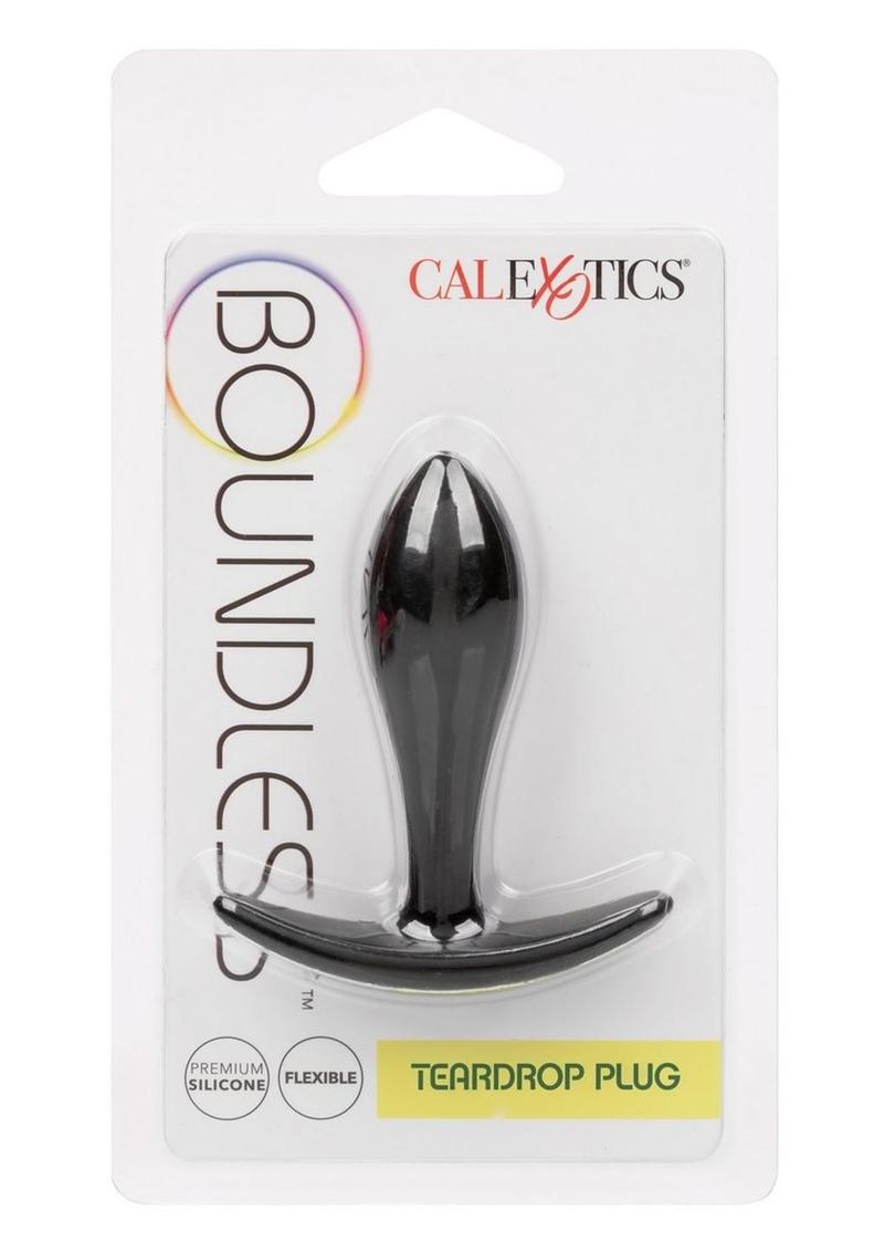 Load image into Gallery viewer, Boundless Teardrop Silicone Anal Plug - Black
