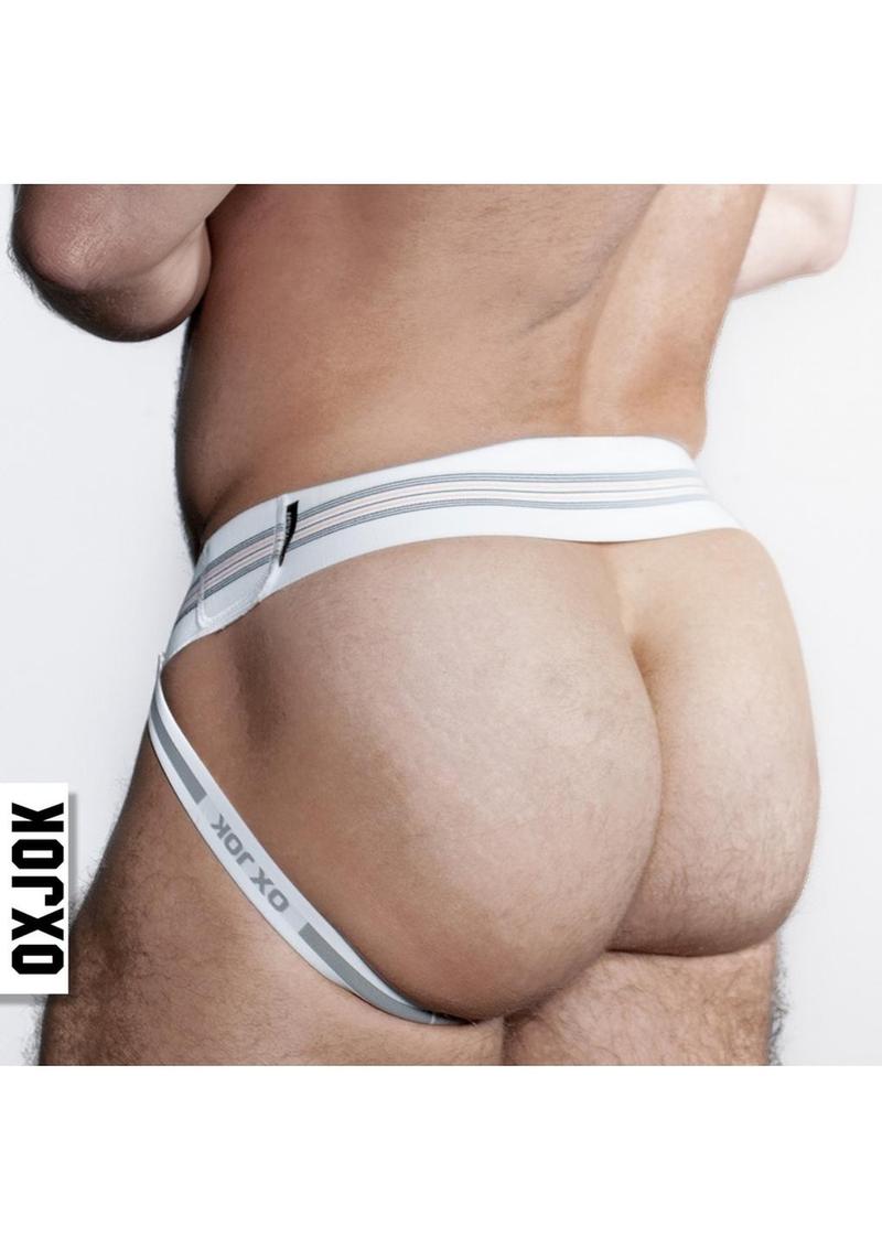 Load image into Gallery viewer, Bulgar Pumper Sack Slider Jock - White Snow
