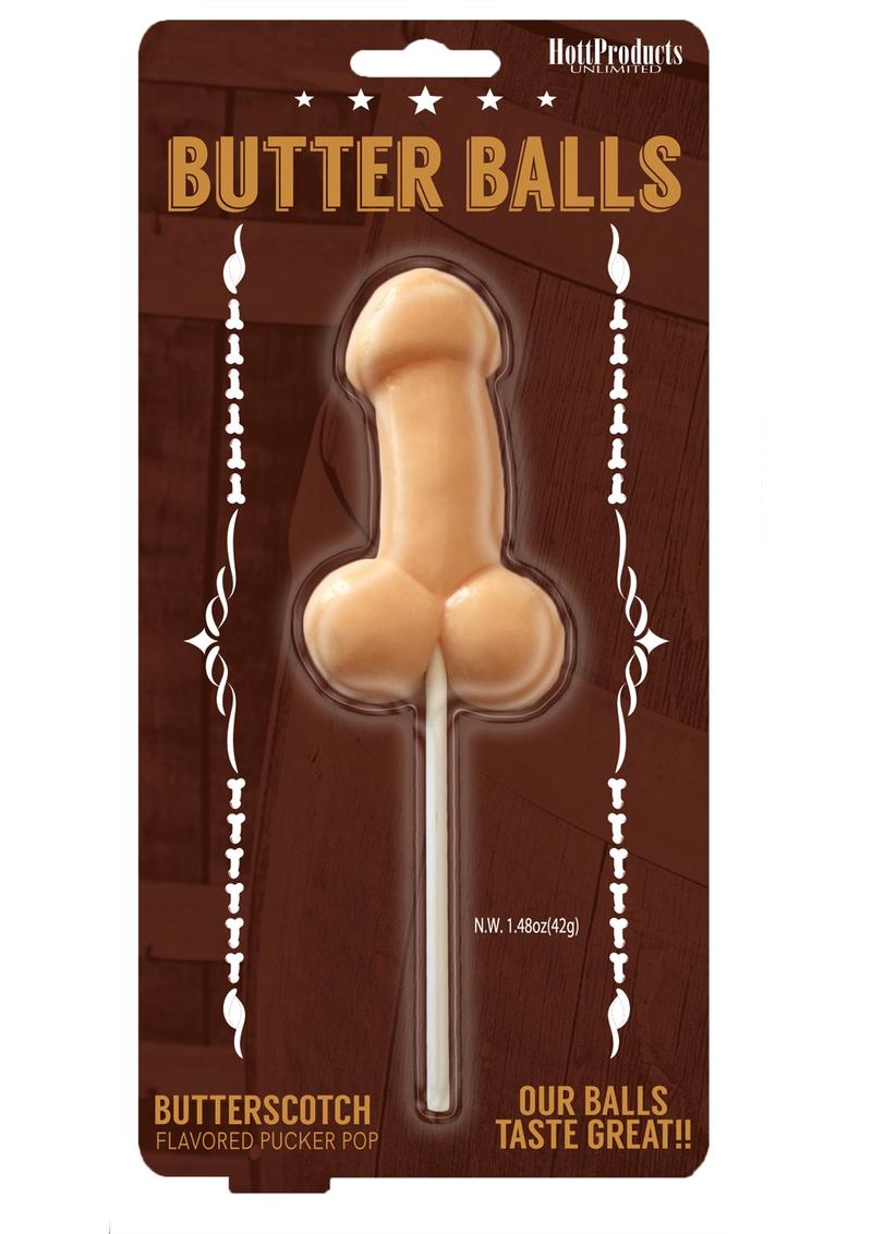 Load image into Gallery viewer, Butter Balls Lollipop Butterscotch - Flesh
