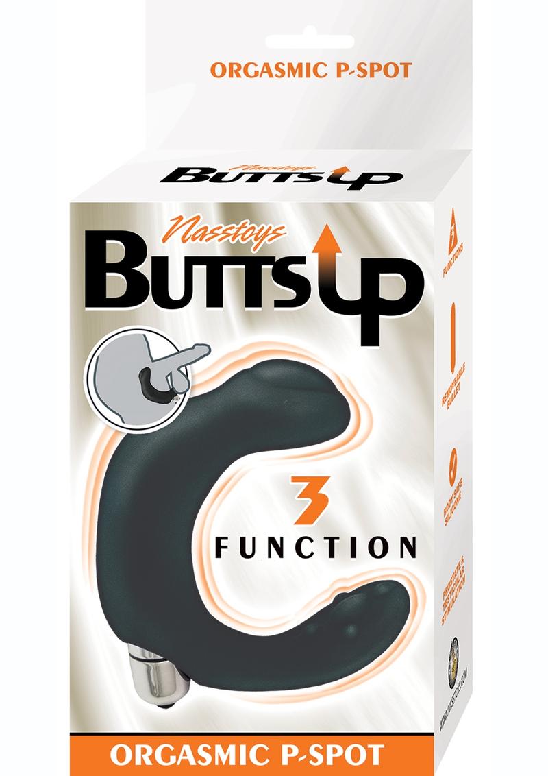 Load image into Gallery viewer, Butts Up Orgasmic Silicone P-Spot Prostate Massager - Black

