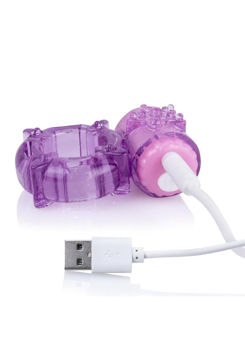 Load image into Gallery viewer, Charged Bigo Rechargeable Waterproof Vibrating Cock Ring
