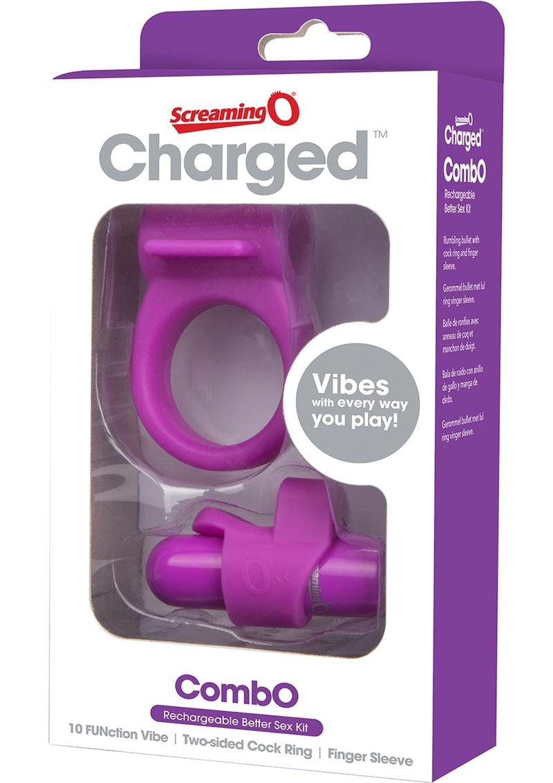 Load image into Gallery viewer, Charged Combo USB Rechargeable Silicone Kit #1 Waterproof - Purple
