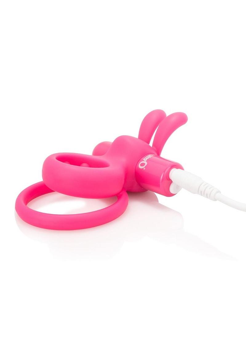 Load image into Gallery viewer, Charged Ohare Rechargeable Silicone Waterproof Rabbit Cock Ring
