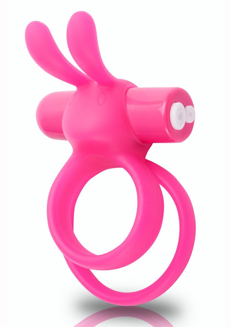 Load image into Gallery viewer, Charged Ohare XL Silicone USB Rechargeable Wearable Rabbit Vibrating Cock Ring Pink (Individual - Pink - XLarge
