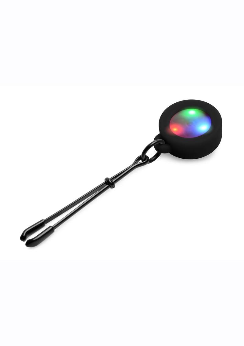 Load image into Gallery viewer, Charmed Silicone Light-Up Tweezer Nipple Clamps
