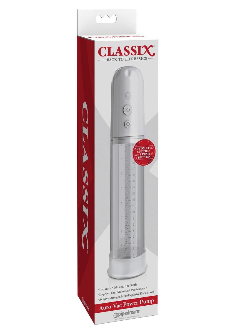 Load image into Gallery viewer, Classix Auto-Vac Power Pump Penis Enlargement System - White
