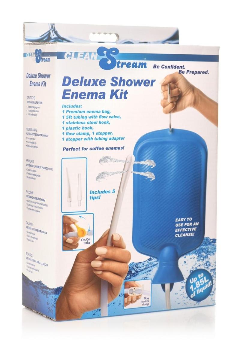 Load image into Gallery viewer, Cleanstream Deluxe Shower Enema Kit - Blue/White
