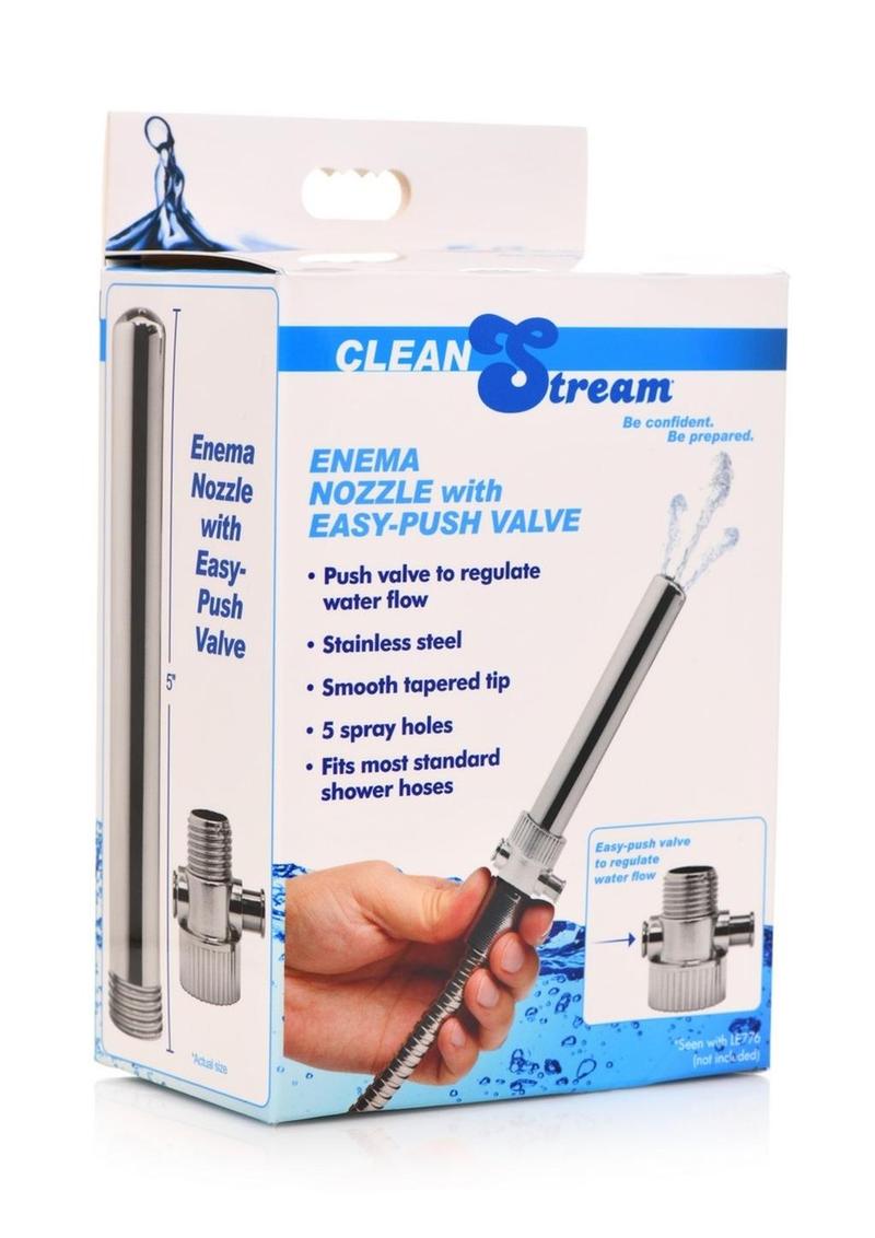 Load image into Gallery viewer, Cleanstream Enema Nozzle Stainless Steel with Push Valve
