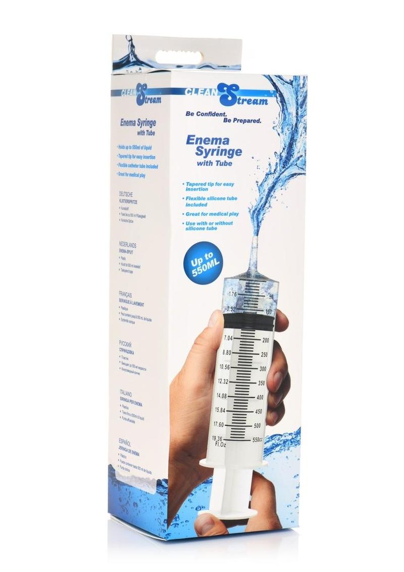 Load image into Gallery viewer, Cleanstream Enema Syringe with Tube - Clear - 550ml
