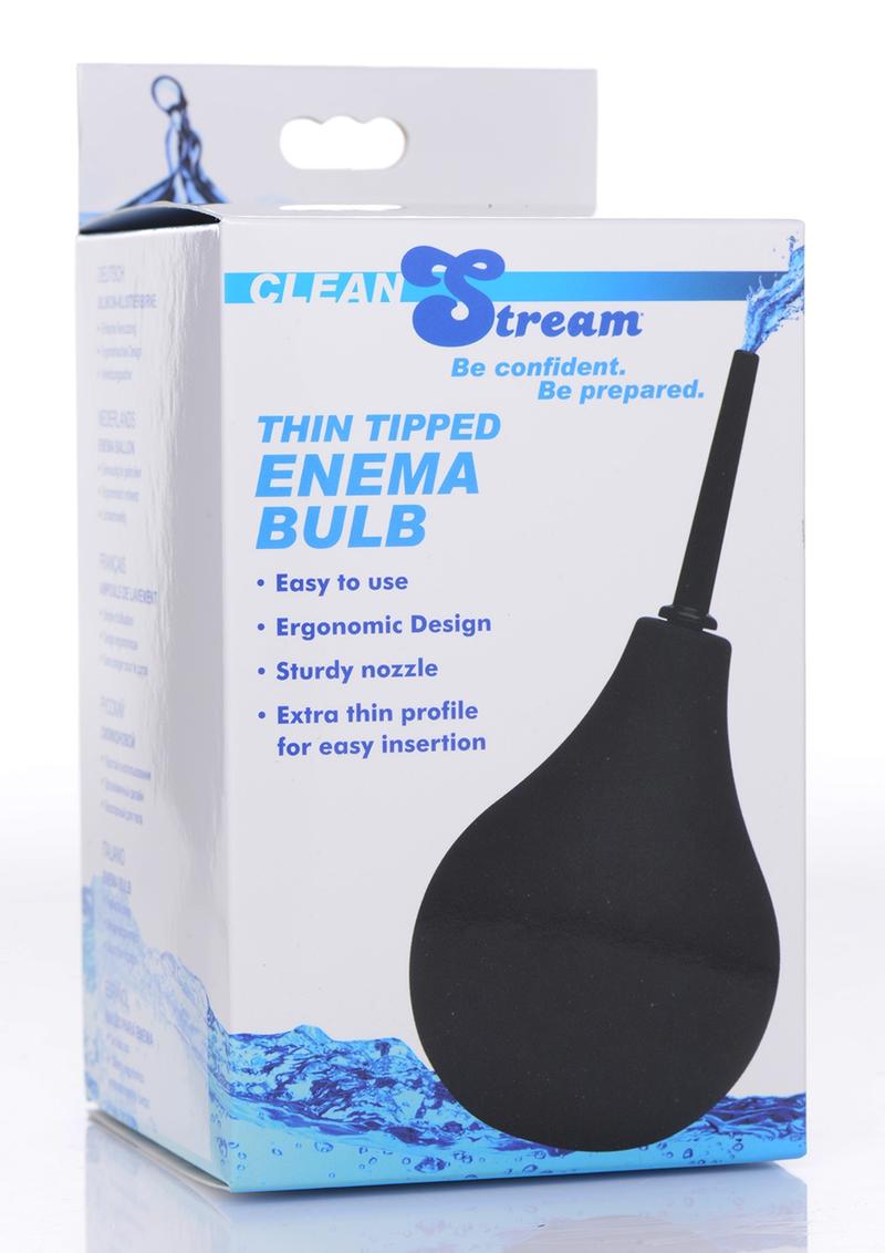 Load image into Gallery viewer, Cleanstream Thin Tip Enema Bulb - Black
