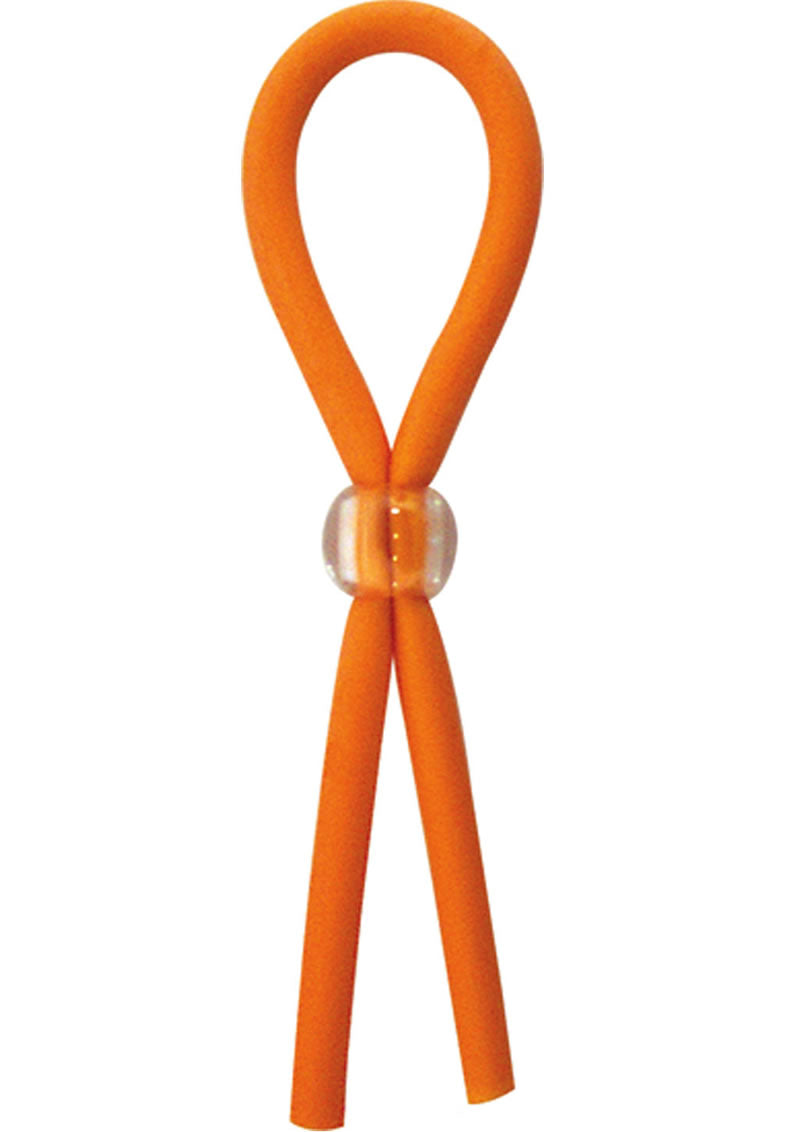 Load image into Gallery viewer, Clincher Adjustable Rubber Tie Cock Ring - Orange
