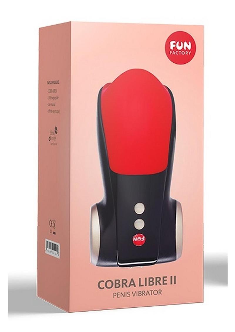 Load image into Gallery viewer, Cobra Libre II Silicone Penis Head Masturbator - Black/Red
