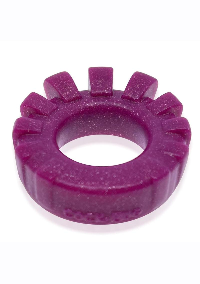 Load image into Gallery viewer, Cock Lug Lugged Cock Ring - Plum/Purple
