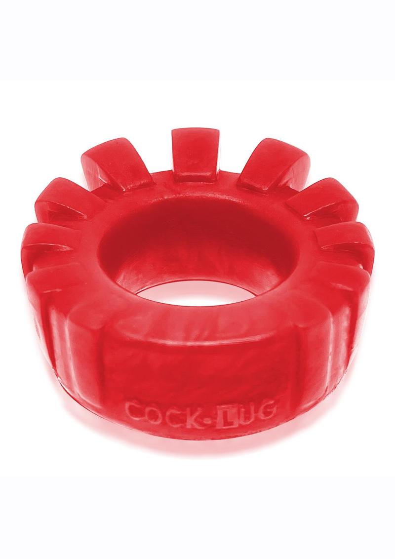 Load image into Gallery viewer, Cock-Lug Silicone Lugged Cock Ring - Red
