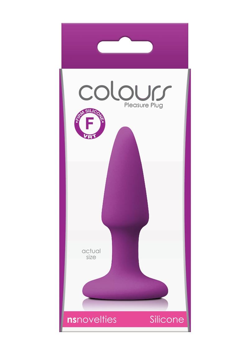 Load image into Gallery viewer, Colours Pleasure Plug Silicone Butt Plug - Mini - Purple - XSmall
